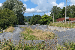 The gravel pump track at Machynlleth.