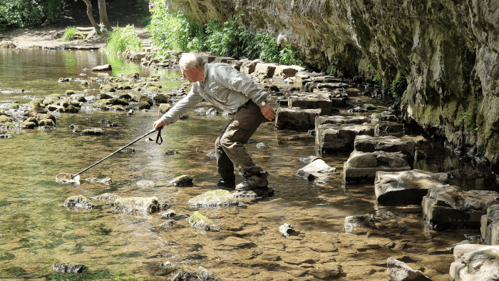 The Stepping Stones on the River Wye by Malfrid Grimstvedt